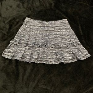 Black And White Girls Tennis/Golf Skirt